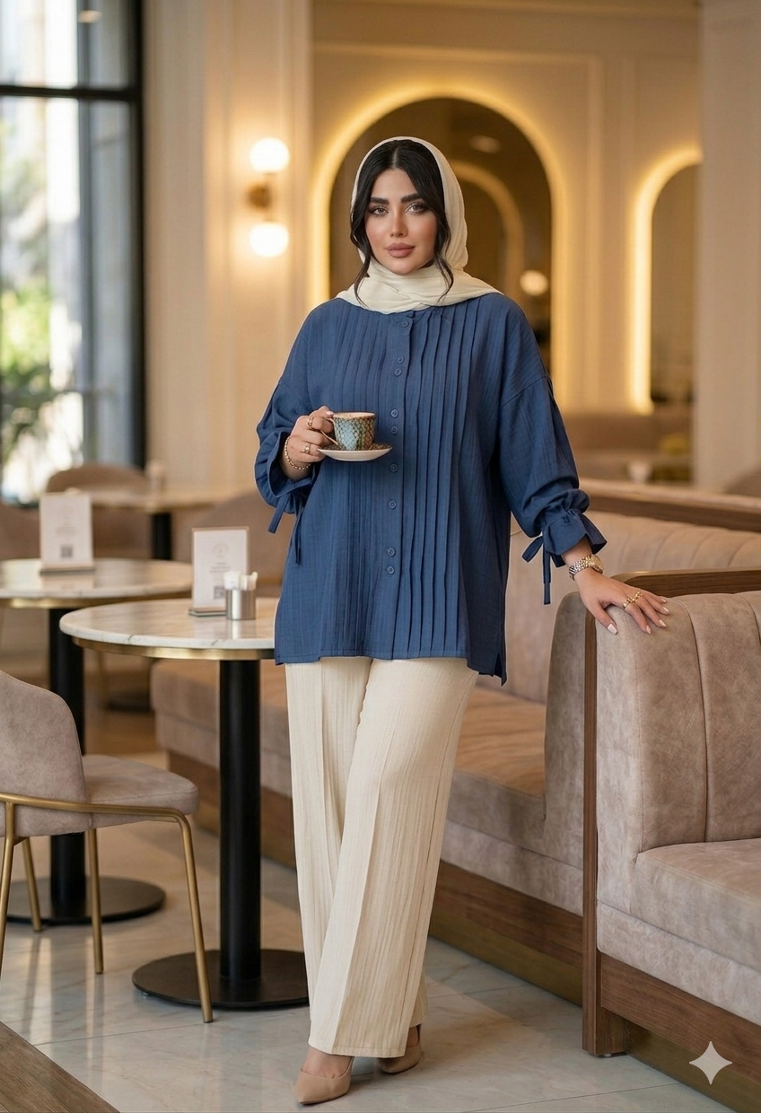 شومیز مانتویی سمیرا کد ۵۱۷