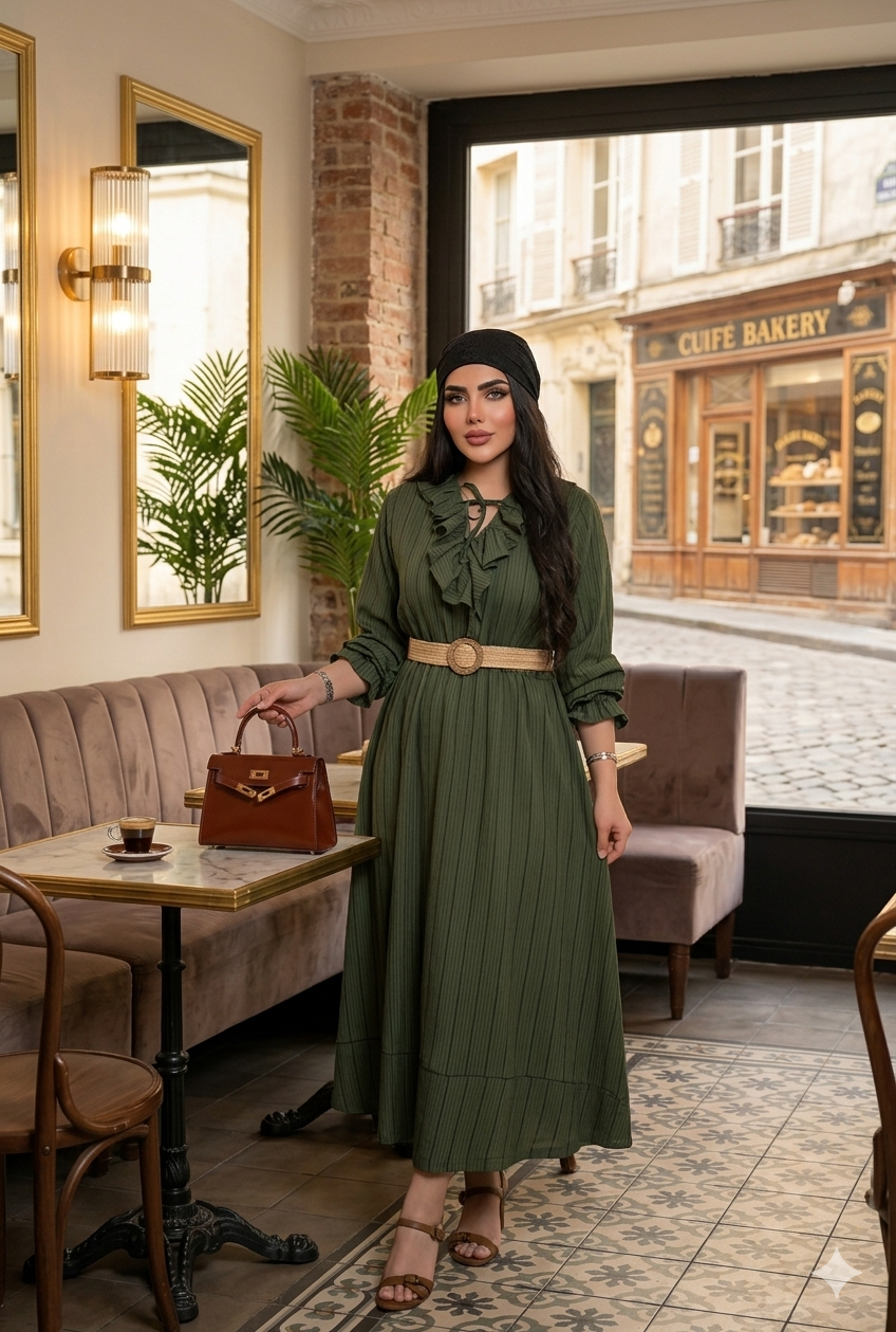 پیراهن یقه حلزونی کد ۵۲۵
