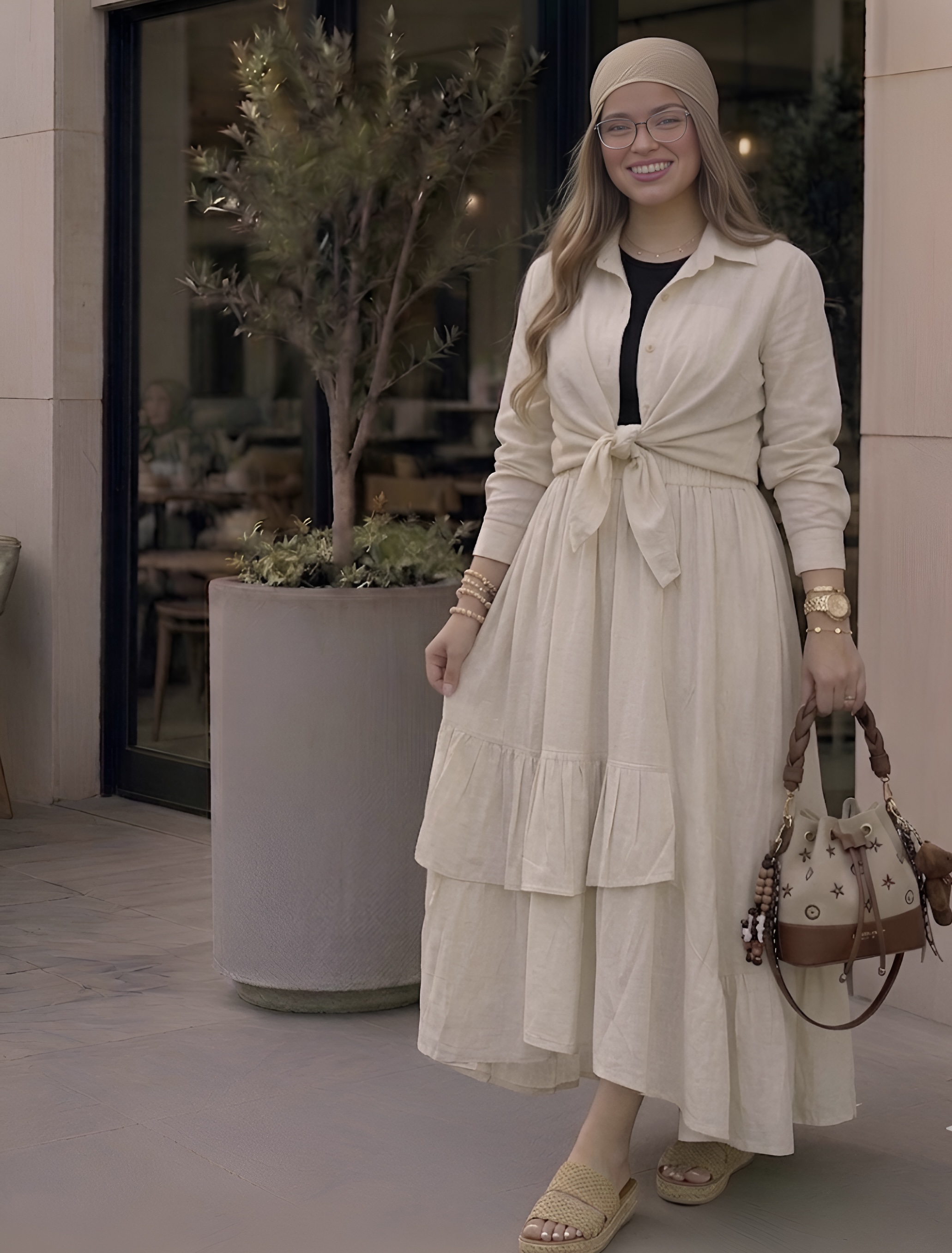 شومیز دامن لینن رها کد 553